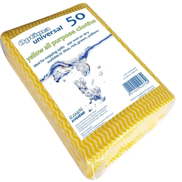 Optima Colour-Coded All Purpose Cloth 50pk