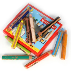 10 Pack Of Stabilo Woody 3 in 1 pencils