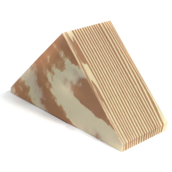 10-Pack Wood Effect Foam Building Triangles