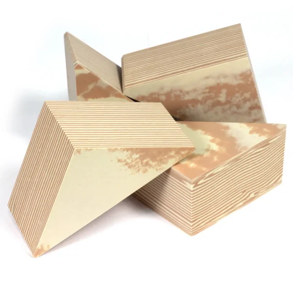 10-Pack Wood Effect Foam Building Triangles