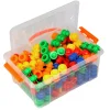 112PC Construction Set Stacking Discs Various Colours