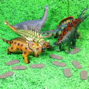 4pc Dinosaur Footprints