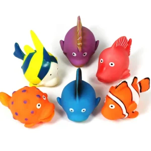 6pc Fish Bath Toys - Perfect for Water Play