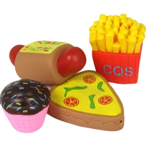 4pc Food Themed Bath Toys