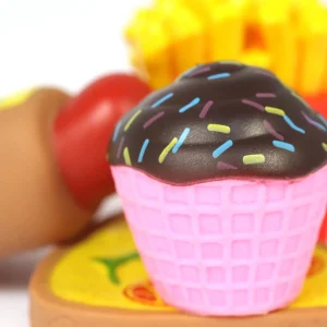 4pc Food Themed Bath Toys