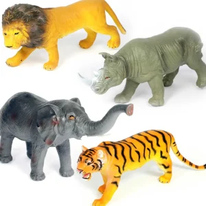 4pc Jumbo Safari Animal Toys for Big Imaginations