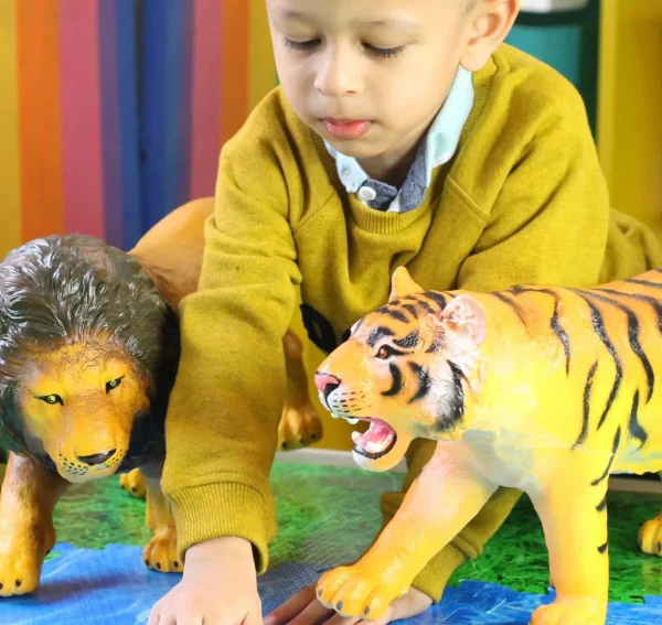 4pc Jumbo Safari Animal Toys for Big Imaginations