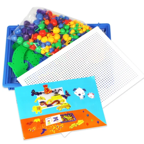 368PC Mosaic Peg board Construction Set