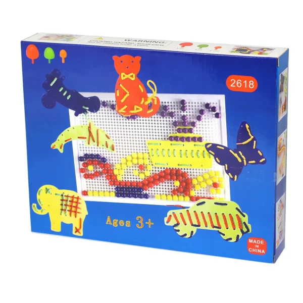 368PC Mosaic Peg board Construction Set