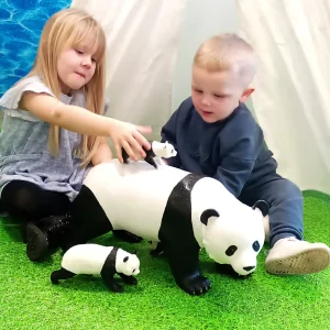 6pc Panda Family Toys