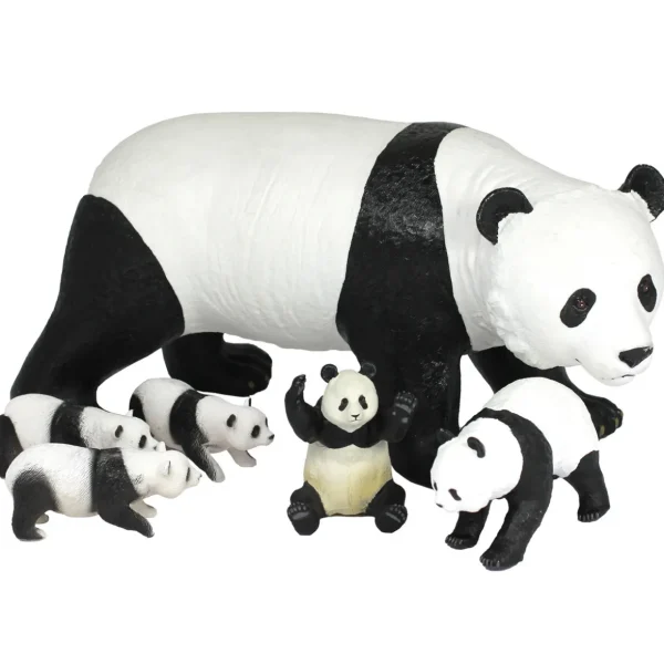 6pc Panda Family Toys