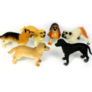 6pc Soft Small World Dog Set - 8-Inch for Imaginative Play