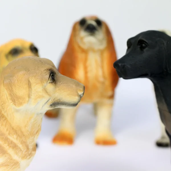 6pc Soft Small World Dog Set - 8-Inch for Imaginative Play