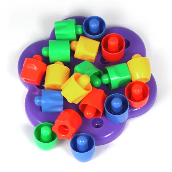 19PC Stacking Pegs Construction Set