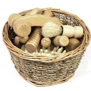 8pc Wooden Sensory Treasure Basket