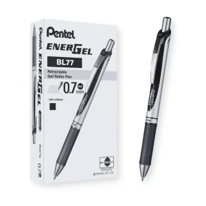 Pentel EnerGel X Retractable Gel Pen Medium Black (Pack of 12)
