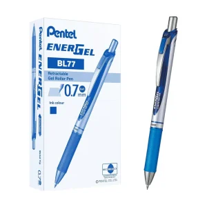 Pentel EnerGel X Retractable Gel Pen Medium Blue (Pack of 12)