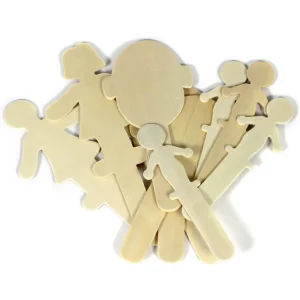 30 People Shaped Craft Sticks