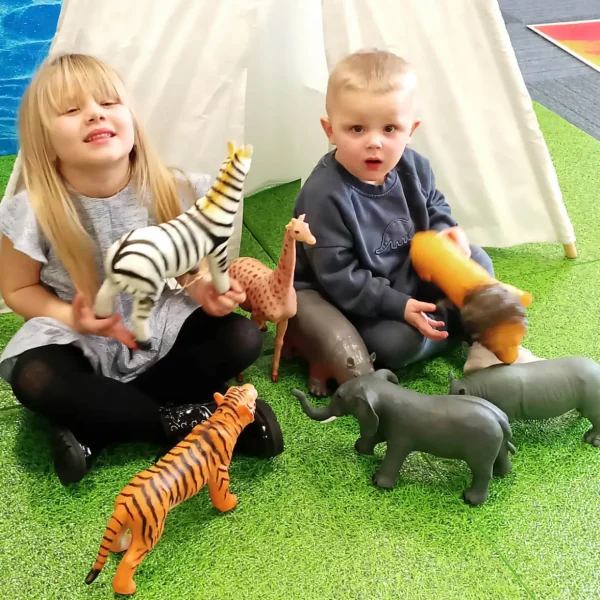 7-Piece Large Safari Animal Toys for Wild Imaginations