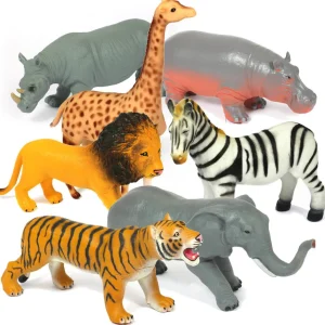 7-Piece Large Safari Animal Toys for Wild Imaginations