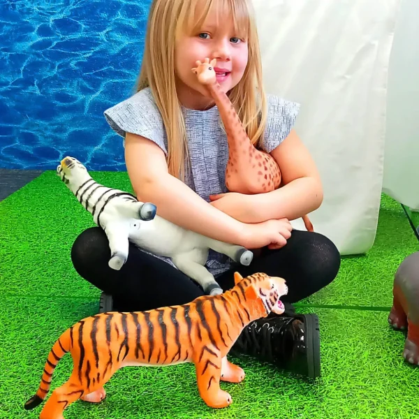 7-Piece Large Safari Animal Toys for Wild Imaginations