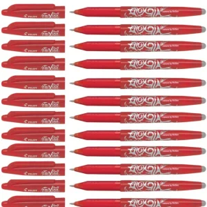 PILOT FriXion Erasable Pens - Red - Pack of 12