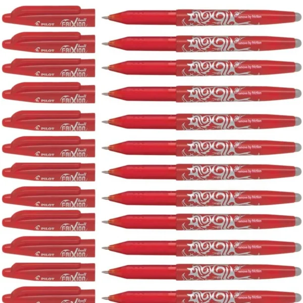 PILOT FriXion Erasable Pens - Red - Pack of 12