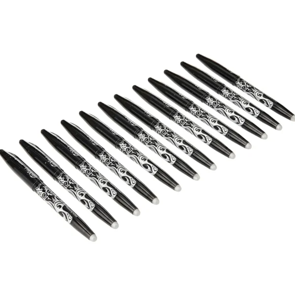 PILOT FriXion Erasable Pens - Black - Pack of 12
