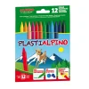 PlastiAlpino Wax Crayons Mixed Colours Pack Of 12
