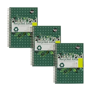 Pukka Pad Recycled A5 Notebook 110 Pages (Pack of 3)