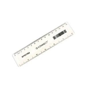 Q-Connect Acrylic Shatter Resistant Ruler 15cm Clear