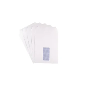 Q-Connect C5 Envelopes Window Pocket Self Seal 90gsm White (Pack of 500)