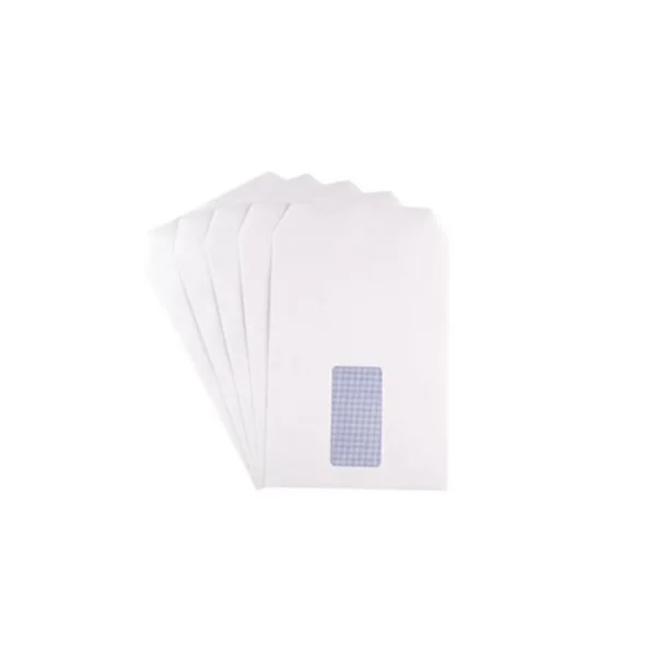 Q-Connect C5 Envelopes Window Pocket Self Seal 90gsm White (Pack of 500)
