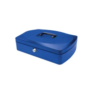 Q-Connect Cash Box 12 Inch Blue