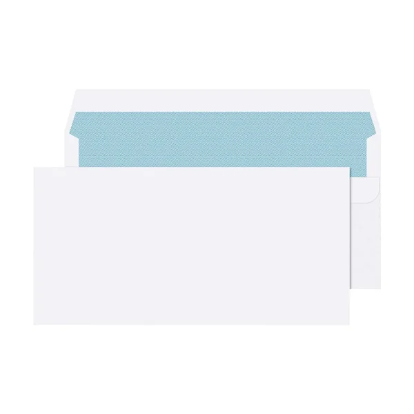 Q-Connect DL Envelopes Plain Wallet Self Seal 80gsm White (Pack of 1000)