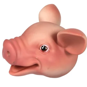 Realistic Farm Animal Hand Puppet Set - Horse & Pig
