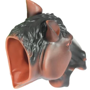 Realistic Farm Animal Hand Puppet Set - Horse & Pig