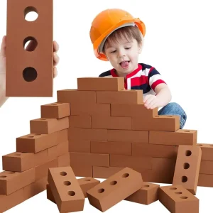 Realistic Foam Bricks - 100 Pack