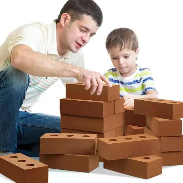 Realistic Foam Bricks - 25 Pack