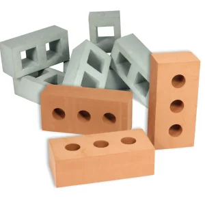 Realistic foam bricks & breeze blocks - 45pcs