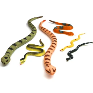 Realistic Rubber Snake Toys - 6pcs