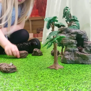 Realistic Small World Scenery, Rocks, Logs & Trees. 10pc