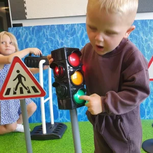 Road Safety Traffic Signs, Traffic Light & Parking Barrier Set.