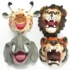 Safari Animal Hand Puppets Set of 4 for Imaginative Playtime