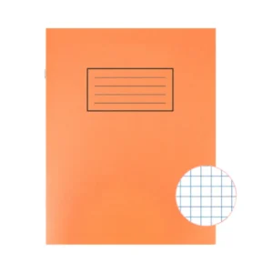 School Exercise Book 5mm Squares 229x178mm Orange (Pack of 10)