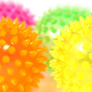 Set Of 5 Sensory UV Soft Spikey Balls