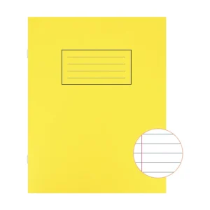 Silvine Exercise Book Ruled 229x178mm Yellow (Pack of 10)