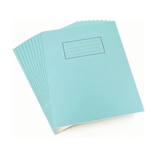 Silvine Exercise Book Ruled 229x178mm Blue (Pack of 10)