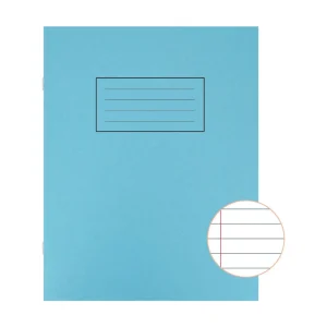 Silvine Exercise Book Ruled 229x178mm Blue (Pack of 10)