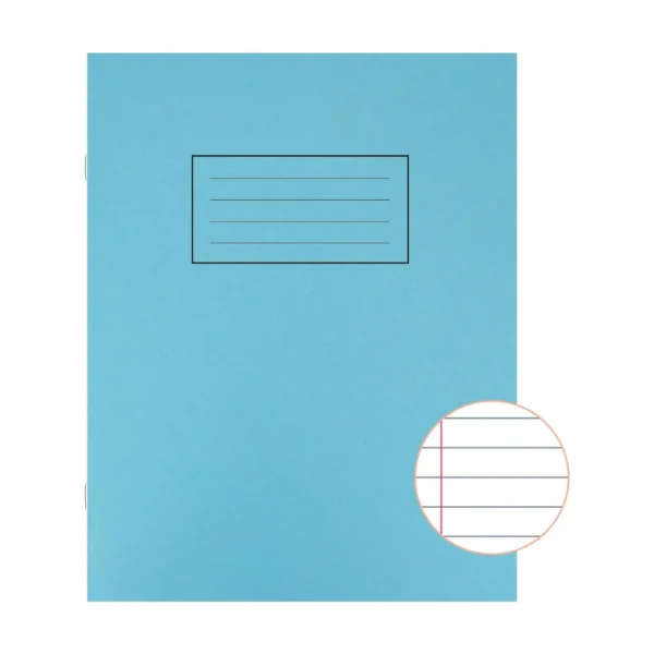 Silvine Exercise Book Ruled 229x178mm Blue (Pack of 10)